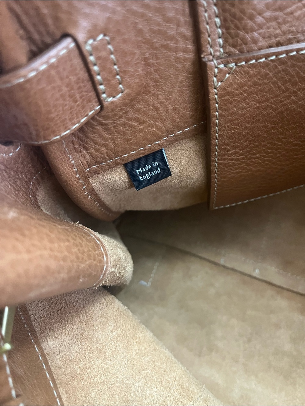 MULBERRY OAK NATURAL LEATHER BAYSWATER - Picture 15 of 16